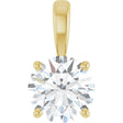 14K Yellow Gold 1 1/4 CT Lab-Grown Diamond Pendant