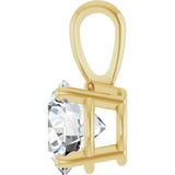 14K Yellow 1 1/4 CT Lab-Grown Diamond Pendant