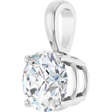 14K White Gold 1 1/2 CT Lab-Grown Diamond Pendant