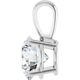 Sterling Silver 1 1/2 CT Lab-Grown Diamond Pendant