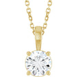 14K Yellow Gold 3/4 CT Lab-Grown Diamond 18" Necklace