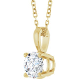 14K Yellow Gold 3/4 CT Lab-Grown Diamond 18" Necklace