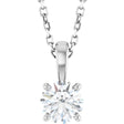 14K White 1/2 CTW Natural Diamond 18" Necklace