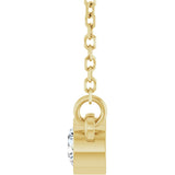 14K Yellow 1/6 CT Lab-Grown Diamond Solitaire 18" Necklace