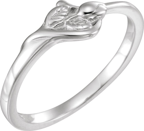 Sterling Silver The Unblossomed Rose® Ring Size 4  