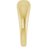 14K Yellow Gold 1/4 CT Natural Diamond Dome Ring