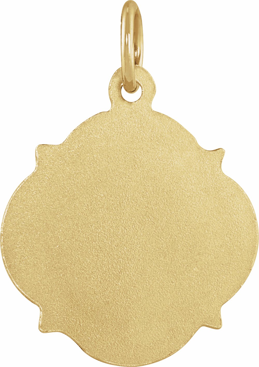 14K Yellow 12 mm Scapular Medal