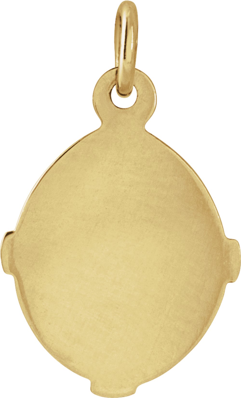 14K Yellow 12x9 mm Scapular Medal