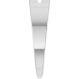 Sterling Silver Rectangle Cross Signet Ring