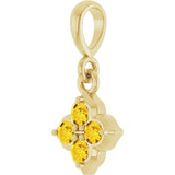 14K Yellow Lab-Grown Yellow Sapphire Pendant