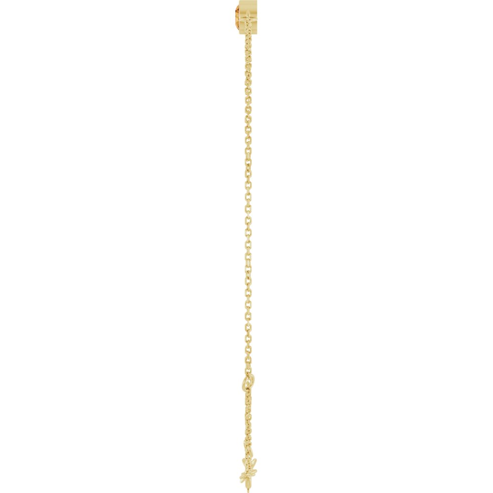 14K Yellow Gold Natural Citrine 6 1/2-7 1/2" Bracelet