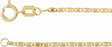 14K Yellow 1.3 mm Mirror 7" Chain