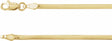 14K Yellow Gold 1.95 mm Oval Snake 7" Chain