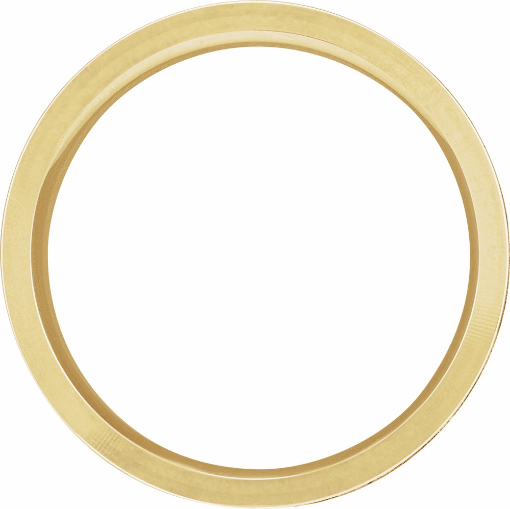 10K Yellow 6 mm Scenic Flat Band Size 6.5