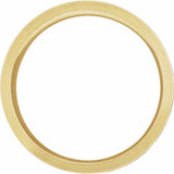 10K Yellow 6 mm Scenic Flat Band Size 6.5