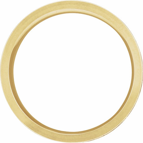 10K Yellow 6 mm Scenic Flat Band Size 6.5