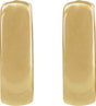 14K Yellow Gold Hinged 8 mm Hoop Earrings
