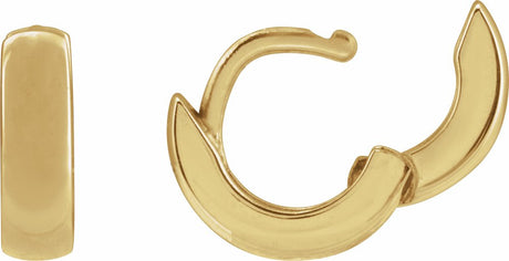 14K Yellow 8 mm Hoop Earrings