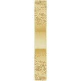 14K Yellow 3 mm Floral Flat Band Size 7