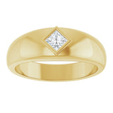 14K Yellow 1/4 CT Lab Grown Diamond Band Size 10