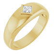 14K Yellow 1/4 CT Lab Grown Diamond Band Size 10