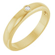 14K Yellow .03 CT Lab Grown Diamond Band Size 10