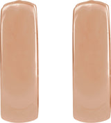14K Rose 8 mm Hoop Earrings