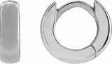 Sterling Silver Hinged 8 mm Hoop Earrings
