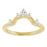 14K Yellow 1/5 CTW Lab-Grown Diamond Anniversary Band