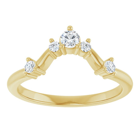 14K Yellow 1/4 CTW Natural Diamond Anniversary  Band