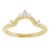 14K Yellow 1/4 CTW Natural Diamond Anniversary  Band