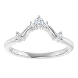 14K White 1/5 CTW Natural Diamond Anniversary  Band