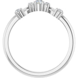 14K White 1/5 CTW Natural Diamond Anniversary  Band