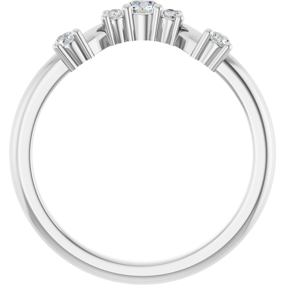 14K White 1/5 CTW Lab-Grown Diamond Anniversary Band