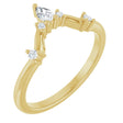 14K Yellow Gold 1/4 CTW Natural Diamond Contour Band