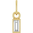 14K Yellow Gold 1/10 CT Natural Diamond 16-18" Necklace