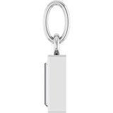 14K White Gold 3/8 CT Lab-Grown Diamond Bezel-Set Pendant