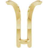 14K Yellow Gold 1/6 CTW Lab-Grown Diamond Ring Guard