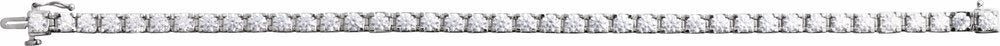 14K White 6 CTW Lab-Grown Diamond Link 7 1/4" Bracelet