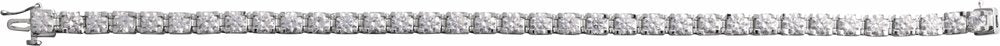 14K White 8 CTW Lab-Grown Diamond Line 7 1/4" Bracelet