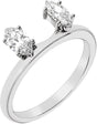 14K White Gold 1/2 CTW Lab-Grown Diamond Wrap-Style Ring Enhancer