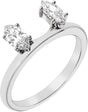 14K White Gold 1/2 CTW Lab-Grown Diamond Wrap-Style Ring Enhancer