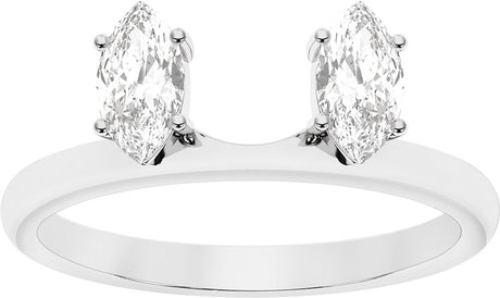 14K White 1/2 CTW Lab-Grown Diamond Ring Enhancer