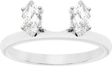 14K White 1/2 CTW Lab-Grown Diamond Ring Enhancer