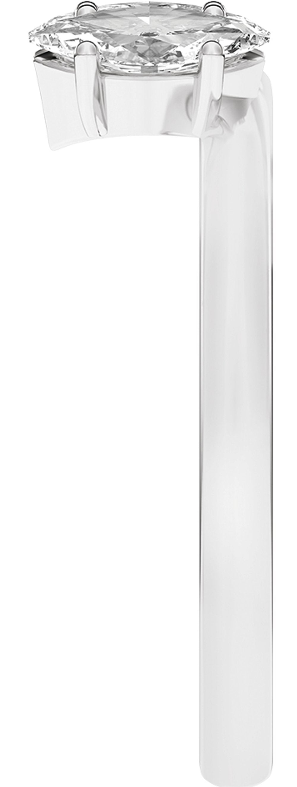 14K White Gold 1/2 CTW Lab-Grown Diamond Wrap-Style Ring Enhancer