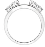 14K White 1 CTW Lab-Grown Diamond Wrap-Style Ring Enhancer