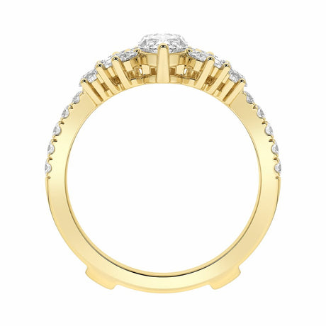 14K Yellow Gold 2 CTW Lab-Grown Diamond Ring Guard