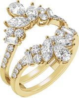 14K Yellow 2 CTW Lab-Grown Diamond Ring Guard