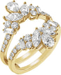 14K Yellow 2 CTW Lab-Grown Diamond Ring Guard