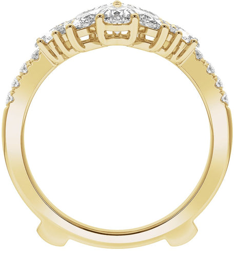 14K Yellow 2 CTW Lab-Grown Diamond Ring Guard
